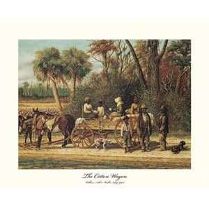   The Cotton Wagon   Artist William Aiken Walker  Poster Size 16 X 20
