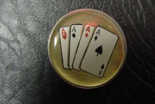 ACES POKER COIN QUARTERS GOLF BALL MARKER NEW  