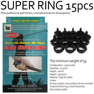New Golf Swing Training Rubber Club Super Ring 15pcs  