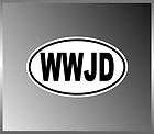   Jesus Do WWJD? Christian Gospel Euro Decal Bumper Sticker 3 x 5