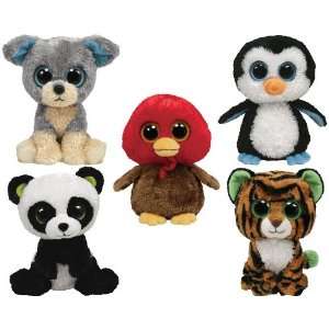   Stripes Tiger, Bamboo Panda, Waddles Penguin, Scraps Dog Toys & Games