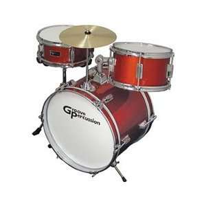  Groove Percussion 3 Piece Childrens Drum Set Musical 
