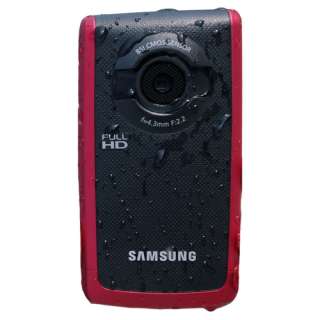 Samsung W200 Rugged Full HD 1080p Pocket Camcorder (Red) New 