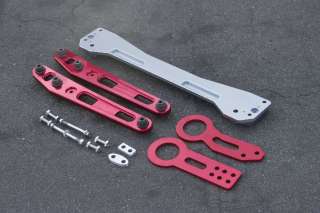 Red Rear Lower Control Arm+P Sub Frame+Red Tow Hooks  