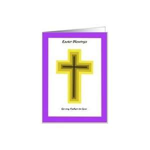  Easter Blessing Cross   Father in law Card Health 