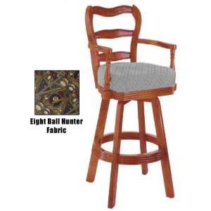   Swivel Chair (Maple Finish / Eight Ball Hunter Fabric)