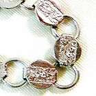 50%OFF Vintage 925 Sterling SP Hibiscus Flower Links Bracelet Holiday 