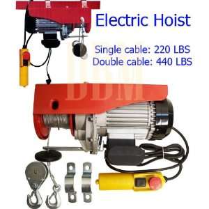  Electric Wire Rope Hoist Lift 220 LB / 440 LB