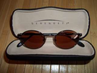 Serengeti Sunglasses 6538 IN CASE Round Lense Hippie Style NICE  