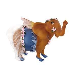  `Ms. Elle` Elephant Fairy Piggy Bank with Blue Dress Toys 