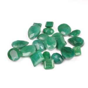   Ct Green Emerald Mixed Cut Loose Gemstone Lot Aura Gemstones Jewelry