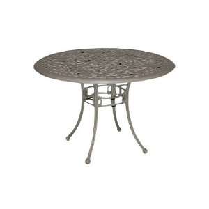   Round Spiral Top Patio End Table Midnight Finish Patio, Lawn & Garden