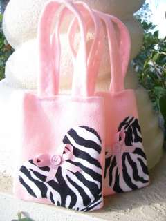 Minnie Mouse/ zebra ~ Sweet # set felt bags~ party supplies  
