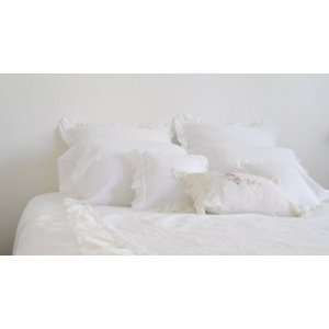  White Linen Standard Pillow Covers (Set of 2) Everything 