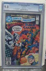 DC Comics Presents #30 cgc 9.8 SUPERMAN & BLACK CANARY  