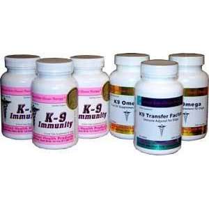  K9 Immunity (X3) + K9 Transfer Factor (X1) + K9 Omega (X2 
