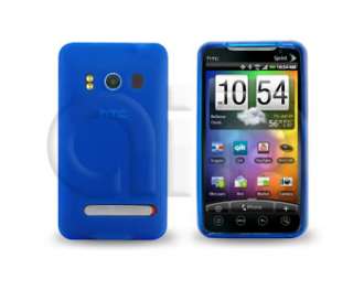 HTC EVO 4G Blue TPU Cover with a Free Screen Guard  