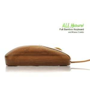  All Natural Full Bamboo Keyboard and Mouse Combo 