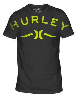Mens Hurley Thru and Through Tee Shirt Heathered Black Multiple 