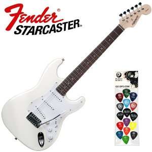  Fender Starcaster Electric Guitar, White Musical 