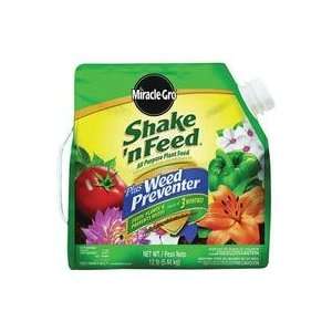  3PK MIRACLE GRO SHAKE N FEED PLUS WEED PREVENTER, Size 12 