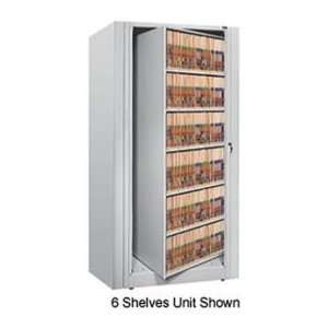  Rotary File Cabinet Starter Unit, Legal, 4 Shelves, Light 