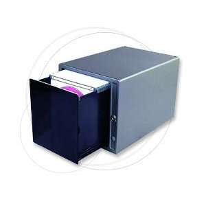  80 Disc One Touch CD/DVD Storage Box, Filing System Electronics