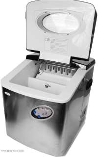   NewAir Stainless Steel Portable Ice Maker With Soft Touch Controls