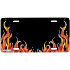 381 Pin Stripe Flames Fire License Plates Car Auto Novelty Front 