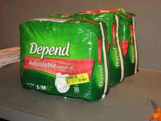 Depend Underwear for Men Size S/M 28  45 Lot of 3 18 Count 54 Total 