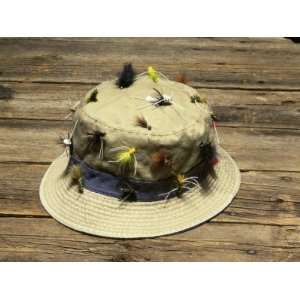  Fishing Hat Covered with Fishing Lures Premium 