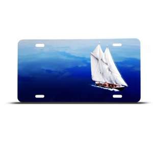  Fboat Fishing Blue Water Novelty Airbrushed Metal License 