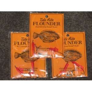   Flounder Rig #R155R   3 Pack   Chestertown 2 Hook Twister Tail Rigs