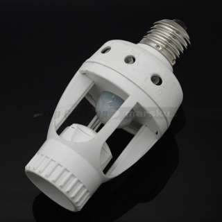   Degrees 60W PIR Motion Sensor infrared E27 Led Bulb light Lamp Holder