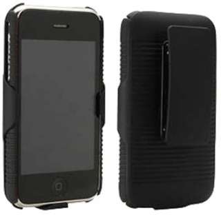   RUBBERIZED HARD CASE + BELT CLIP HOLSTER FOR APPLE iPHONE 3G 3GS PHONE