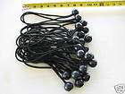 25 PACK BLACK 9 BALL BUNGEES FOR TARPAULIN / CANOPY