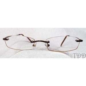  NWT Foster Grant Reading Glasses Brown Rimless +1.50 