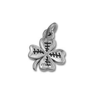    Sterling Silver Four Leaf Clover Lucky Charm 