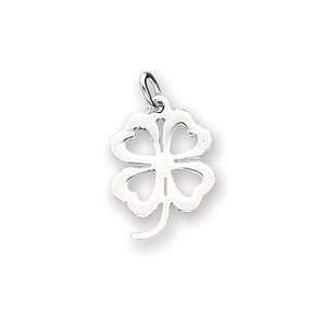  4 leaf Clover Charm   Sterling Silver Jewelry