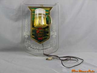   Genuine Old Style Beer Lighted Sign Display Kraeusening NO RES  