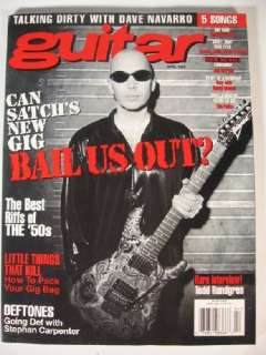 1998 Guitar Magazine Police Joe Satriani Randy Rhoads  
