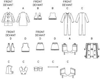   Cowgirl Fireman Astronaut Costume Pattern Sz 6 8 031664424567  