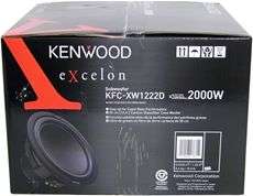 KENWOOD KFC XW1222D 12 SUBWOOFERS+VENTED SUB BOX  