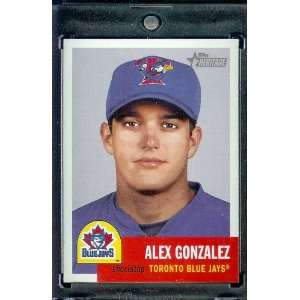  2002 Topps Heritage # 8 Alex Gonzalez Toronto Blue Jays 