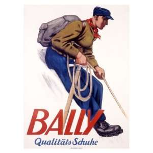  Bally Quality Mountaineer Boot Giclee Poster Print, 18x24 