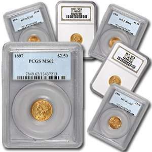  $2.50 Liberty Gold Coins (MS 62)   (NGC or PCGS 