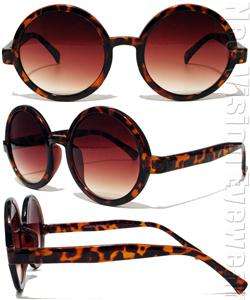 click to see supersized image large round sunglasses by kiss brown 