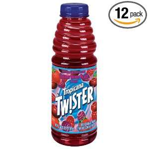 Tropicana Twister Cherry Berry Punch Juice, 20 Ounce Bottles (Pack of 