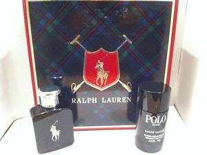 Pcs.Ralph Lauren Polo Black Gift Set 2.5 & 2.6 oz NIB 689076727921 