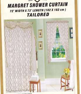 New 15 piece matching shower curtain set and accessories (Margret 